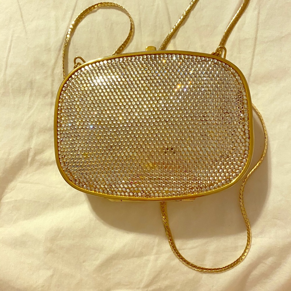 Couture Judith Leiber crystal box clutch